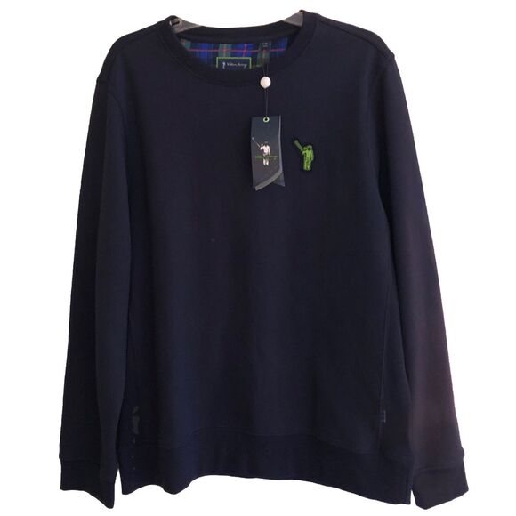 William Murray Golf Sweatshirt Mens Sz L Cotton Crewneck Pullover NEW with FLAW - Picture 1 of 16